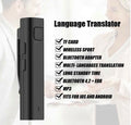 Smart Instant Voice Translator – Portable Bluetooth Real-Time 2-Way Interpreter – Supports 26+ Languages with AI Accuracy – Pocket-Sized Travel Companion for Business, Learning, and Shopping Smart Accessories