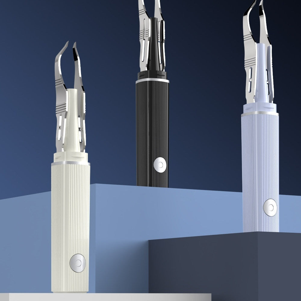 Smart Visual Ear Wax Removal & Tweezing Tool – 1080P HD Wireless Camera Microscopic Tweezers with LED Light – Precision Eyebrow Shaping & Splinter Removal Kit for iOS & Android