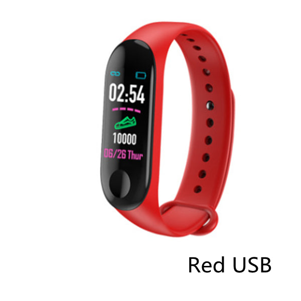 Color Display Smart Wristband – Heart Rate, Blood Pressure & Fitness Tracking Smartwatch
