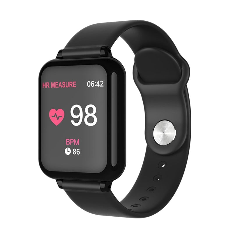 B57 Fitness Smartwatch with Color Screen – Works with Apple & Android Devices