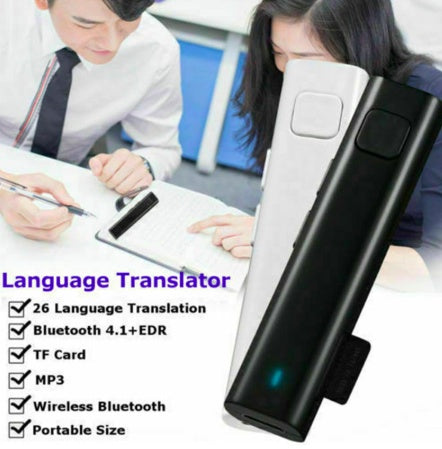 Smart Instant Voice Translator – Portable Bluetooth Real-Time 2-Way Interpreter – Supports 26+ Languages with AI Accuracy – Pocket-Sized Travel Companion for Business, Learning, and Shopping Smart Accessories