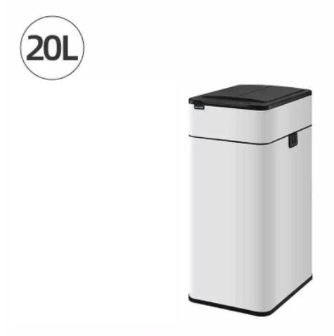 13-Gallon Touchless Smart Trash Can – Large Capacity Motion Sensor Ashbin for Kitchen & Living Room, Odor-Sealing Deodorant Lid, Waterproof & Fingerprint-Resistant Stainless Steel