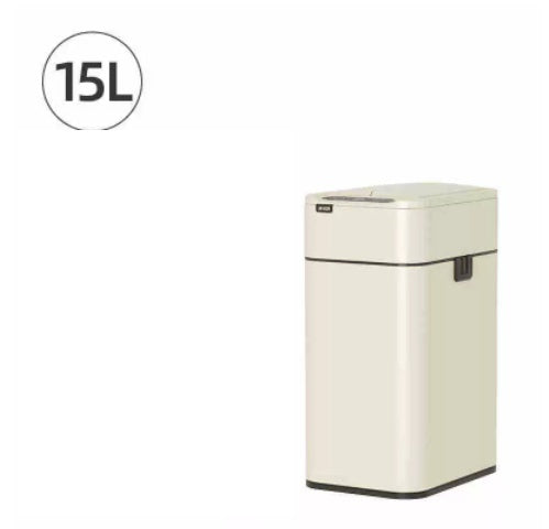 13-Gallon Touchless Smart Trash Can – Large Capacity Motion Sensor Ashbin for Kitchen & Living Room, Odor-Sealing Deodorant Lid, Waterproof & Fingerprint-Resistant Stainless Steel