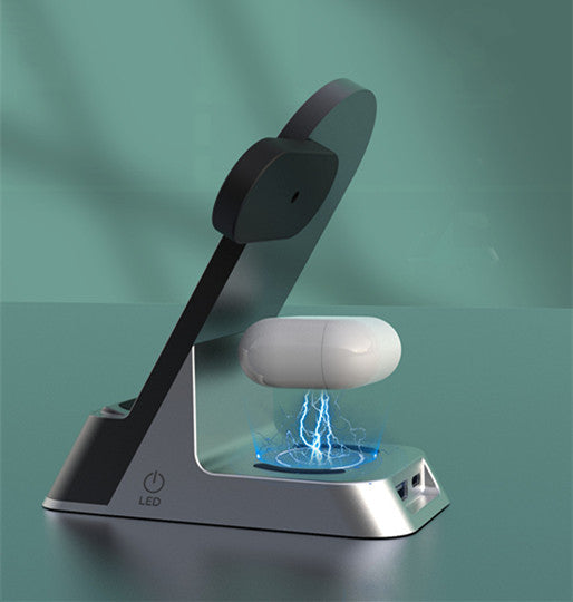 Creative H35 3-in-1 Digital Alarm Clock with Fast Wireless Charging Pad & Bluetooth Speaker – LED Bedside Nightstand Hub with Dimmable Display, Temperature Sensor, and Modern Home Decor Design Smart Accessories