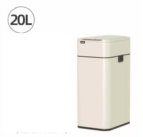 13-Gallon Touchless Smart Trash Can – Large Capacity Motion Sensor Ashbin for Kitchen & Living Room, Odor-Sealing Deodorant Lid, Waterproof & Fingerprint-Resistant Stainless Steel