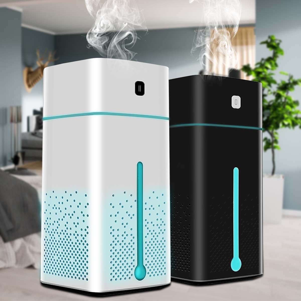 2-in-1 HEPA Air Purifier and Humidifier Combo for Home – H13 True HEPA Filter for Allergies, Pets, & Smoke – Cool Mist Ultrasonic Humidifier for Large Room, Bedroom – Auto Mode & Sleep Timer