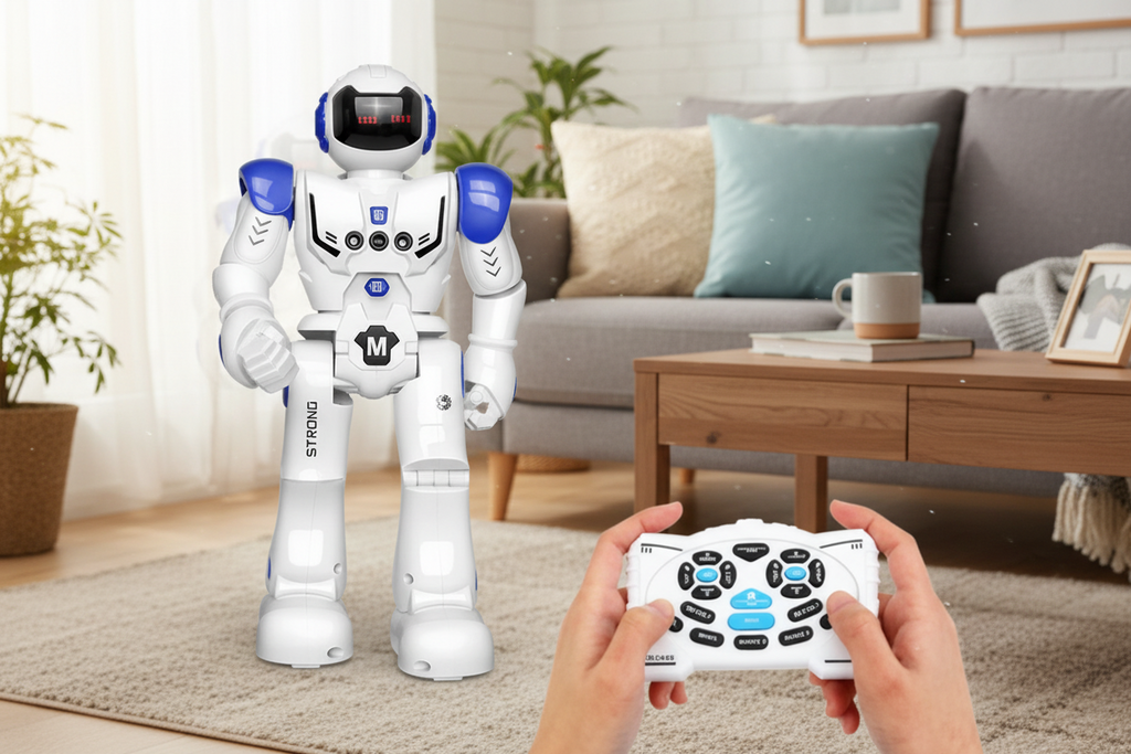 Smart Gesture Control Robot – Interactive Talking Robot Toy with Hand Motion Sensors, Programmable Moves, Rechargeable