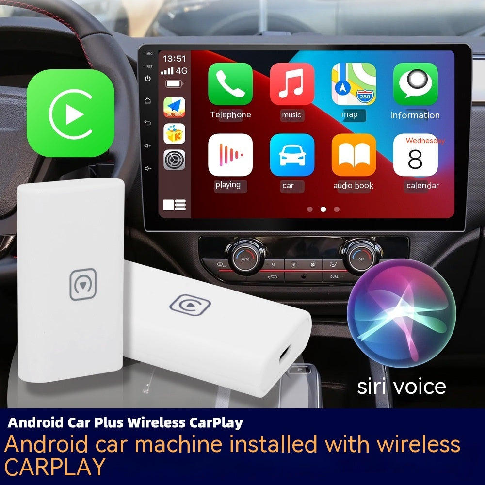 2-in-1 Wireless CarPlay & Android Auto Adapter – 2026 Upgrade Wired to Wireless Dongle, Supports Mirror Link Screen Projection, Plug & Play, Auto-Connect, Low Latency for Cars from 2016+ Smart Accessories