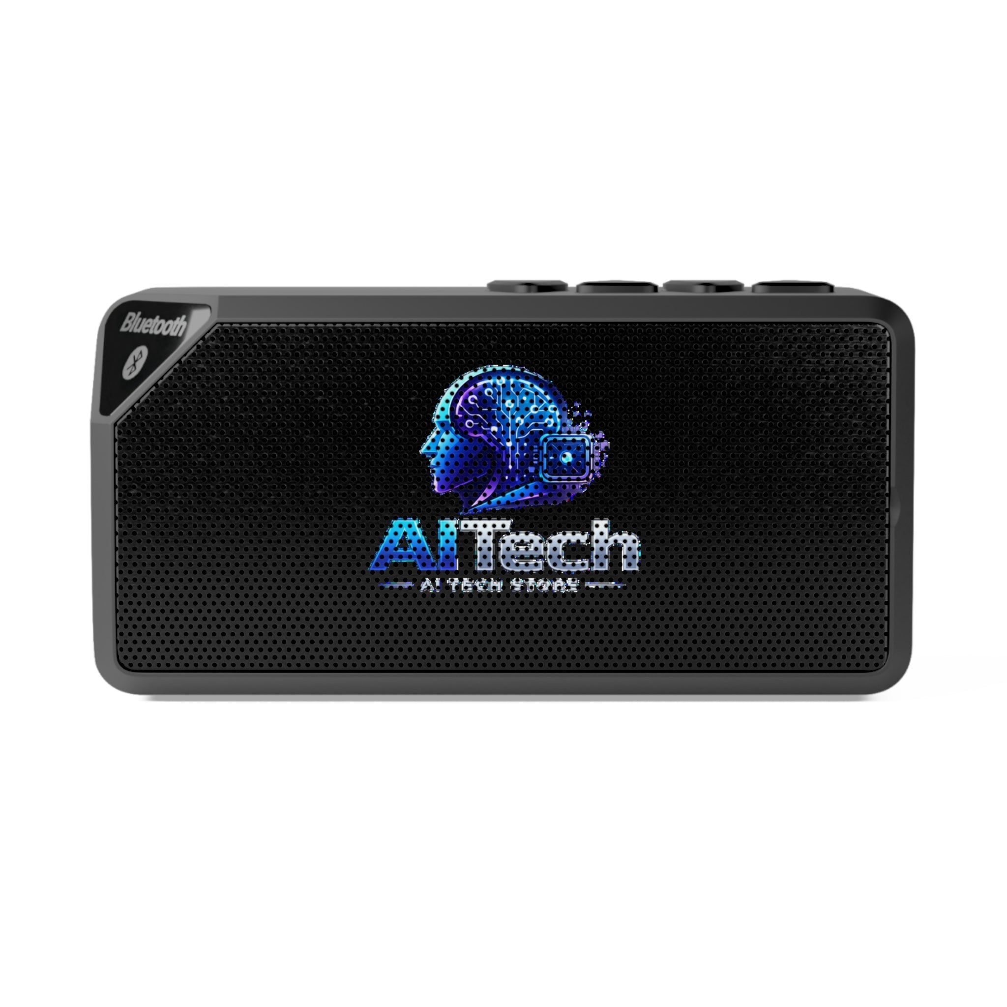 Bluetooth Speaker — Compact Portable Speaker with AI Tech Logo Smart Accessories