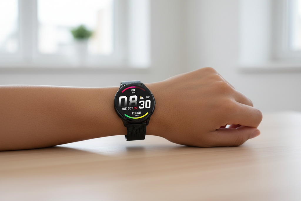 Y90 Health & Fitness Smartwatch – GPS, BP Monitoring, Multi‑Sport Modes