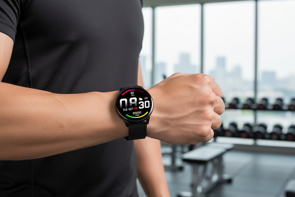 Y90 Health & Fitness Smartwatch – GPS, BP Monitoring, Multi‑Sport Modes