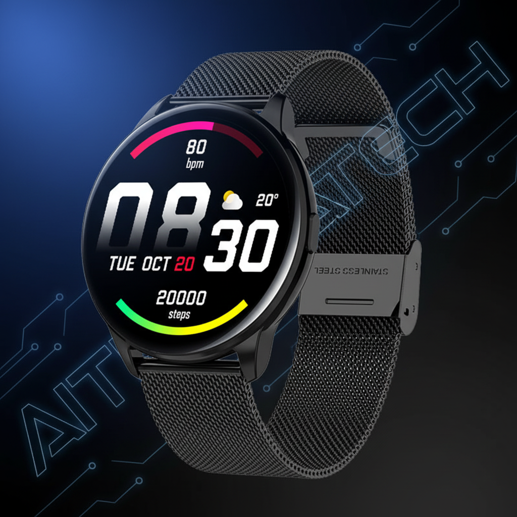 Y90 Health & Fitness Ultra Rounded Smartwatch