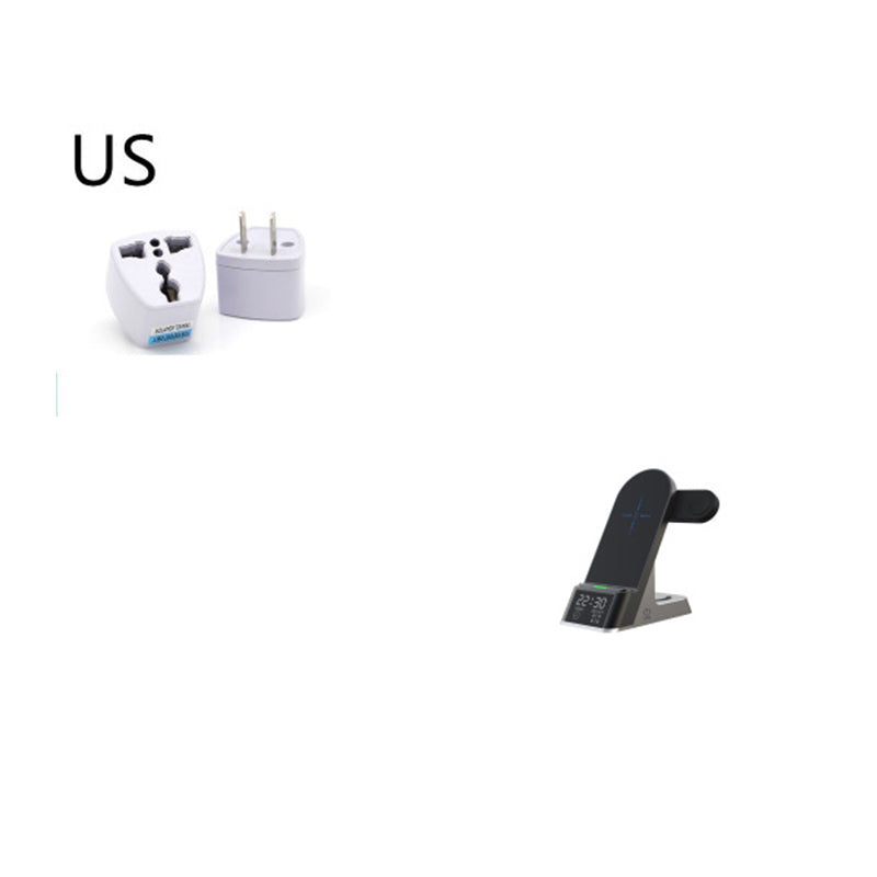 Creative H35 3-in-1 Digital Alarm Clock with Fast Wireless Charging Pad & Bluetooth Speaker – LED Bedside Nightstand Hub with Dimmable Display, Temperature Sensor, and Modern Home Decor Design Smart Accessories