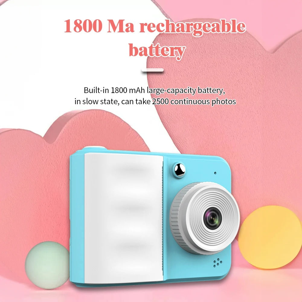 Children Digital Camera Instant Print Toys For Kids Thermal Print Camera HD 1080P Photo Printing Camera With 3 Rolls Print Paper Smart Accessories
