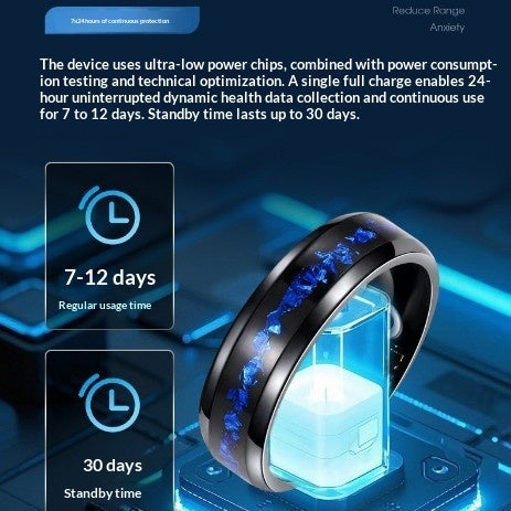 Smart Sleep And Heart Rate Monitoring Step Tracking And Waterprooffinger Ring Smart Accessories
